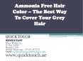 Ammonia Free Hair Color – The Best Way To Cover Your Grey Hair PowerPoint PPT Presentation