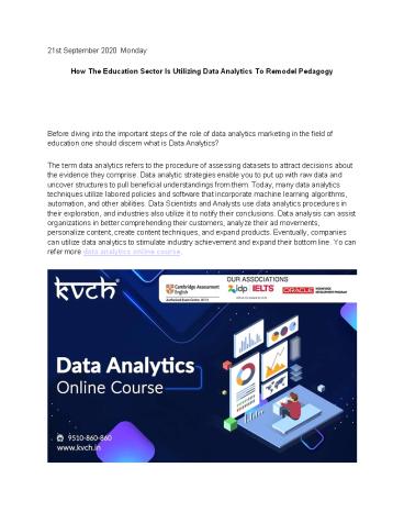 data analytics online course