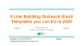 5 Link Building Outreach Email Templates you can try in 2020 PowerPoint PPT Presentation