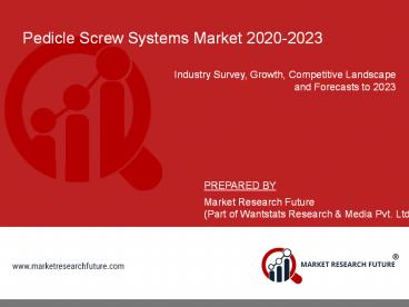 Pedicle Screw Systems Market 2020