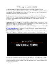 PC Matic login Account (914-218-5430)