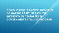 Cong. Carlo “Sandro” Gonzalez of Marino Partylist Bats for Inclusion of Seafarers in Government’s Stimulus Program PowerPoint PPT Presentation
