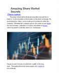 Amazing Share Market Secrets PowerPoint PPT Presentation