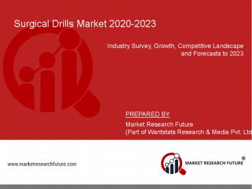 Surgical Drills Market 2020