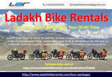 Ladakh Motorcycle Expeditions-Ladakh Bike Rentals