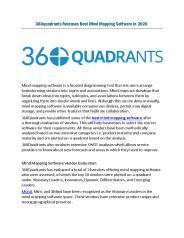 360quadrants Releases Best Mind Mapping Software In 2020