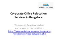 Local House Shifting Services in Bangalore