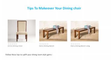 Tips to Makeover Your Dining chair