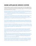 Home Appliance Services PowerPoint PPT Presentation