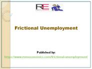 Frictional Unemployment