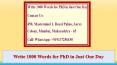 Write 1000 Words for PhD in Just One Day PowerPoint PPT Presentation