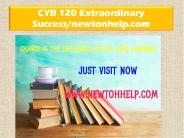CYB 120 Extraordinary Success/newtonhelp.com