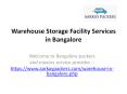 Storage Facility, Warehouse for Rent in Bangalore PowerPoint PPT Presentation