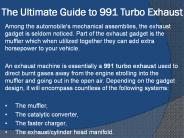 The Ultimate Guide to 991 Turbo Exhaust