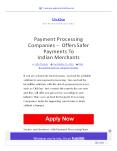 Payment Processing Companies Offers Safer Payments To Indian Merchants PowerPoint PPT Presentation
