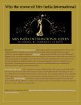 Win the crown of Mrs India International PowerPoint PPT Presentation