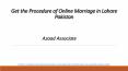 The Online Marriage in Pakistan is Legal – Expert Lawyers in Lahore PowerPoint PPT Presentation