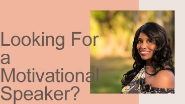 Inspirational Speaker - Shannon Jackson