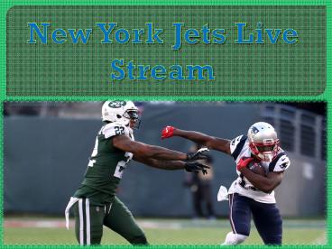 New York Jets Live Stream