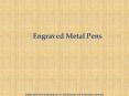 Engraved Metal Pens PowerPoint PPT Presentation
