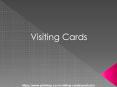 Visiting Cards PowerPoint PPT Presentation