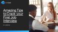 Amazing Tips to Crack your First Job Interview PowerPoint PPT Presentation