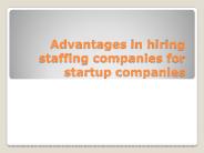 Why startups need staffing agnecies