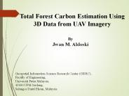 Total Forest Carbon Using UAV Data