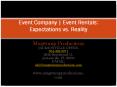 https://www.mugwumpproductions.com/event-rentals-expectations-vs-reality/ PowerPoint PPT Presentation