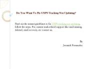 Do You Want To Fix USPS Tracking Not Updating?