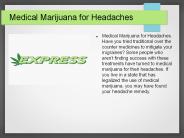 Medical Marijuana for Headaches
