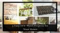 5 Easy DIY Wood Projects for Your Home PowerPoint PPT Presentation