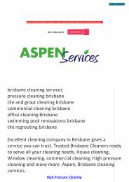 Brisbane cleaning services