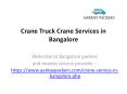 Crane Service in Bangalore Near Me PowerPoint PPT Presentation