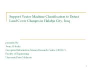 Support Vector Machine Classification to Detect Land Cover Changes in Halabja City, Iraq (1) PowerPoint PPT Presentation