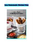Easy Homemade Chicken Fries PowerPoint PPT Presentation