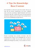 4 Tips for Knowledge Base Content PowerPoint PPT Presentation