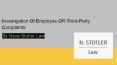 Investigation Of Employee Or Third-Party Complaints - By Neva Stotler Law PowerPoint PPT Presentation