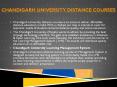 Chandigarh University Distance Courses PowerPoint PPT Presentation