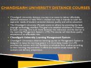 Chandigarh University Distance Courses