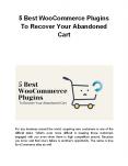 5 Best WooCommerce Plugins To Recover Your Abandoned Cart