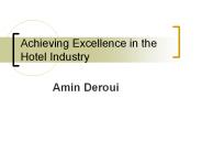 Amin Deroui - Achieving Excellence in the Hotel Industry