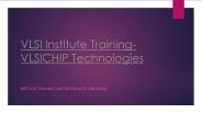 VLSI Institute Training Course,Bangalore,India - VLSICHIP Technologies (1)