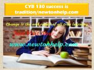 CYB 130 success is tradition/newtonhelp.com