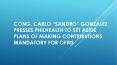 Cong. Carlo “Sandro” Gonzalez Presses PhilHealth to Set Aside Plans of Making Contributions Mandatory for OFWs PowerPoint PPT Presentation