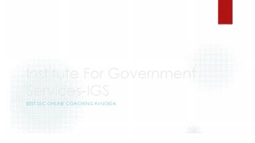 SSC online coaching in Noida