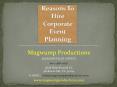 Reasons To Hire Corporate Event Planning PowerPoint PPT Presentation