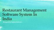 Restaurant Management Software System