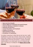 8 Secret Benefits of Drinking Red Wine PowerPoint PPT Presentation