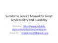 Sumitomo Service Manual PowerPoint PPT Presentation